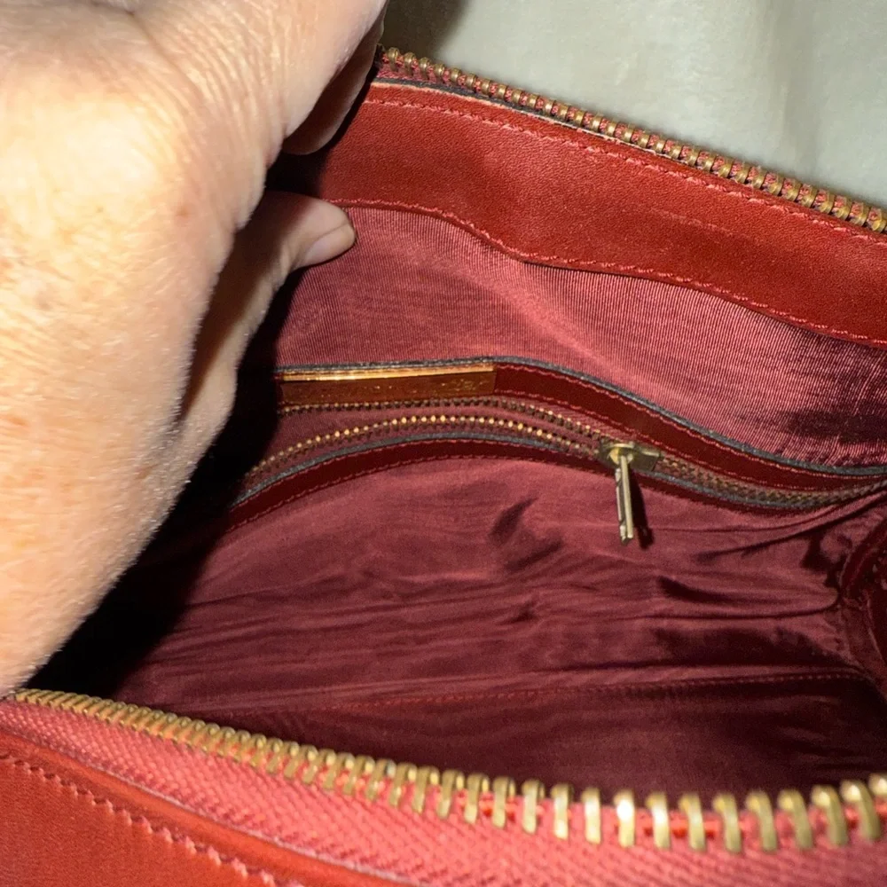 Cartier Elegant Burgundy Leather Handbag COA - Picture 12 of 15